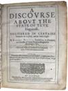 BOLTON, ROBERT. A Discourse about the State of True Happiness. 1636 + Some General Directions for Comfortable Walking with God. 1634